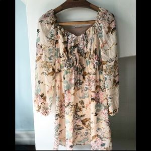 COPY - Lauren Conrad floral chiffon dress